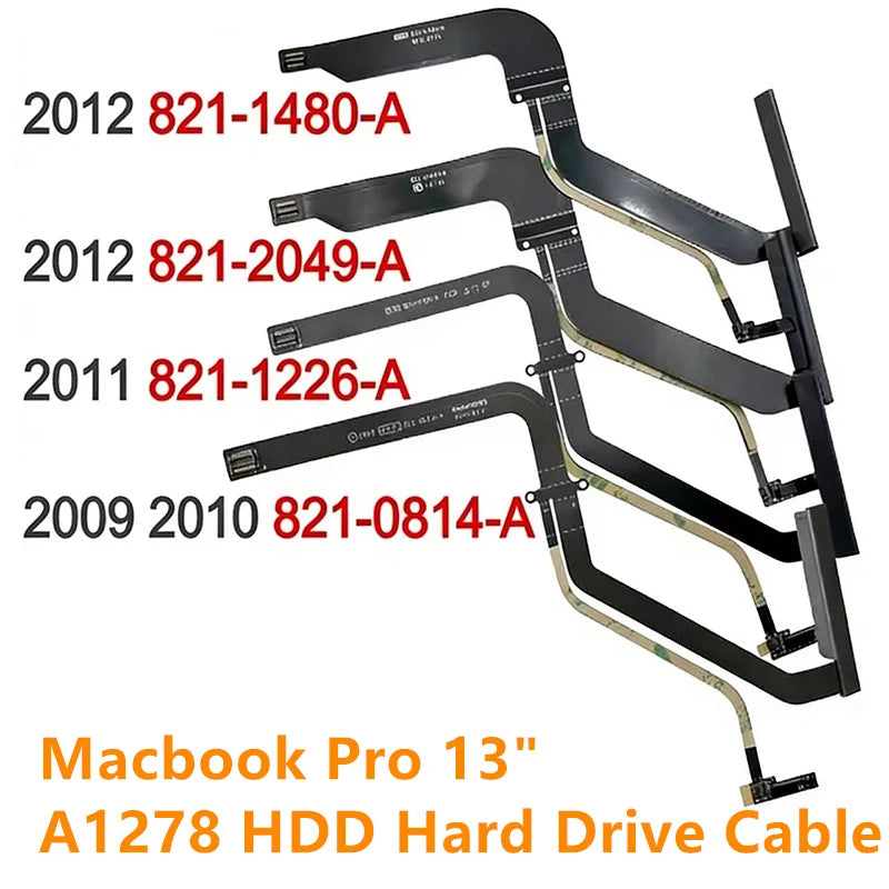 New SATA HDD Hard Drive Cable 821-0814-A 821-1226-A 821-1480-A For Macbook Pro 13" A1278 2009 2010 2011 2012 Year