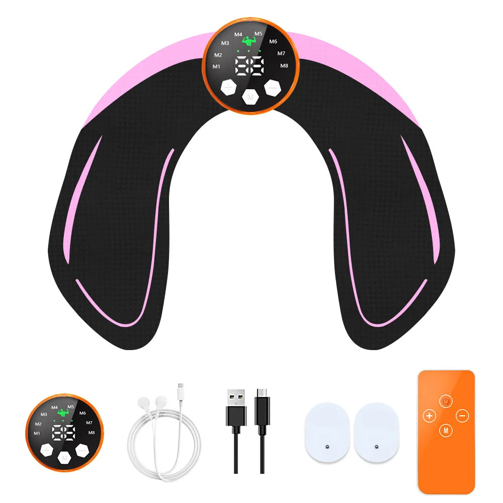 Wireless EMS Body Sculptor With Rechargeable Dual Channel Muscle Toner Butt Trainer 29 Levels 8 Modes For Home And Gym Workout