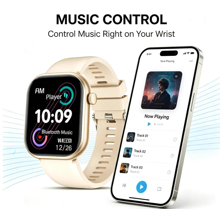 Smartwatch (Answer/Make Call), Smartwatch for Women Men, 100+ Sport Modes, Fitness Activity Tracker Pedometer, Smart Watches for Android Iphone, Gift for Family
