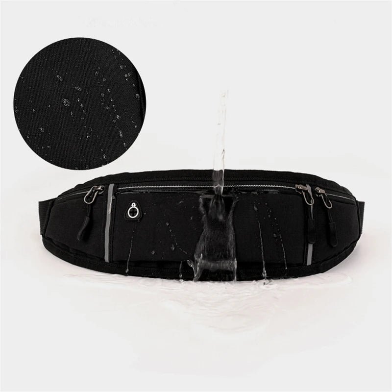 Waterproof Sports Waist Bag for Invisible Close Fitting Running Belt Anti Theft Lightweight Fitness Jogging Outdoor Travel