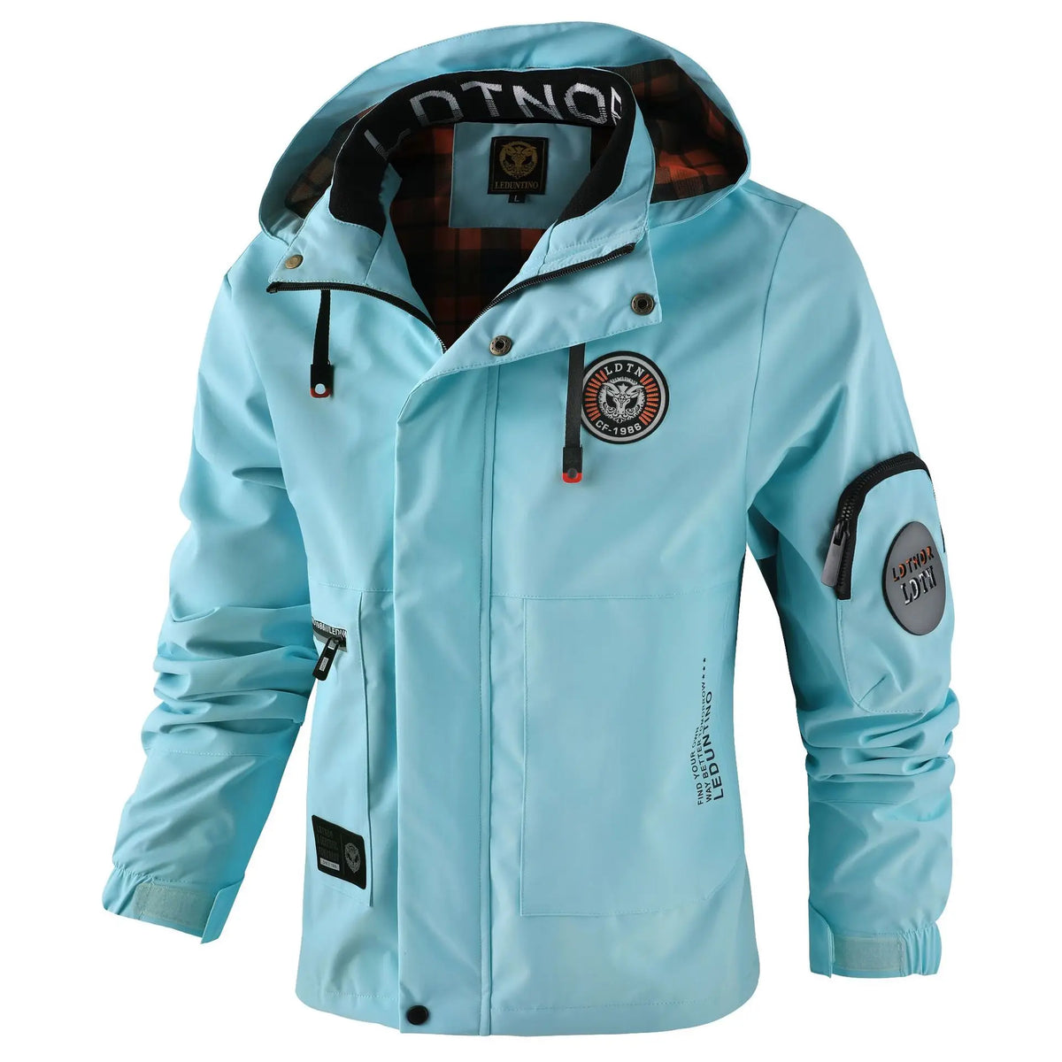Men's Casual Jacket Parka Autumn/Winter Hooded Jacket Men's Coat Solid Color Outdoor Chic
