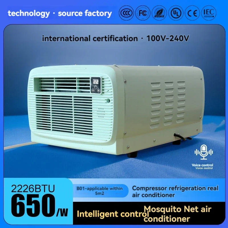 220v 650W Portable Air Conditioner Hot Selling Upgrade Refrigeration Outdoor Camping Tent Small Air Conditioner
