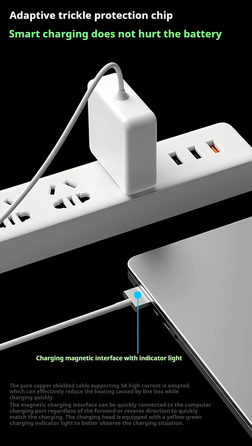 MacBook 45W 60W 85W Magsafe 1/2 Magnetic Charging for MacBook Air/Pro A1466 A1278 A1502 A1398 A1286 Power Adapter Fsat Charger