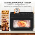 30 Litre Black (Steam + Air Fryer Oven) 18-in-1 Functions, 30L Capacity, Steam + Convection, Real Steam Technology, 1800W