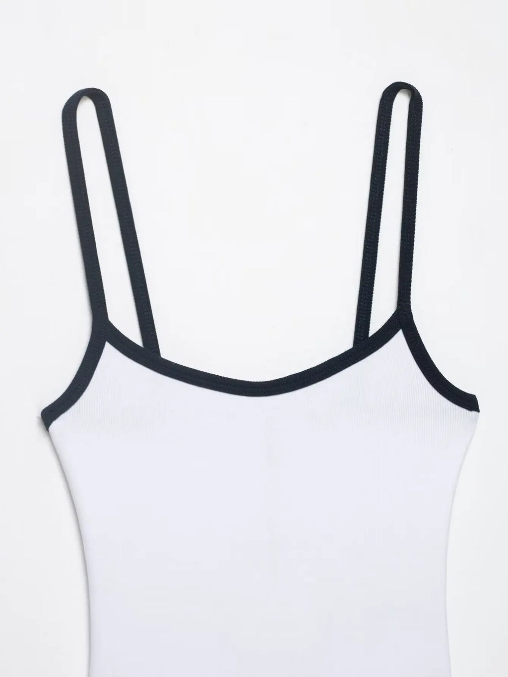 Women's Jumpsuit 2026 Summer New Cute Hot Girl Style Fashion Round Neck Color-Blocked Piping Straps Cotton Blend Fabric