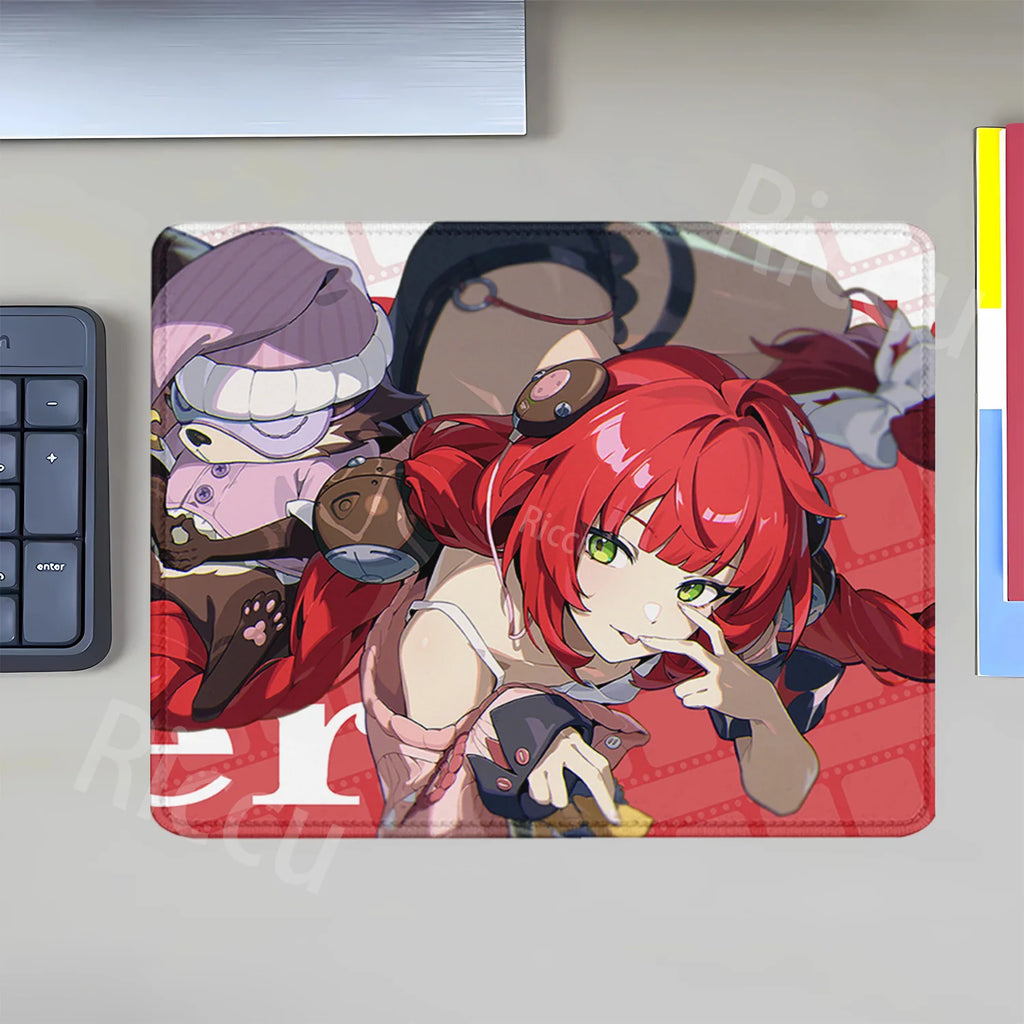 Mouse Pad Zenless Zone Zero Vivian Hoshimi Miyabi Ellen Joe Small Size Mousepad ZZZ Office accessories overlock teclado Desk Mat