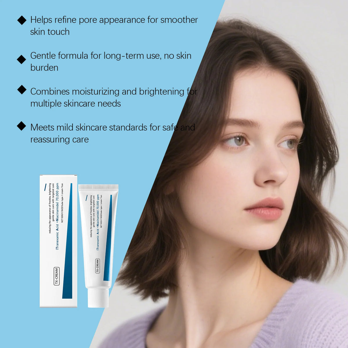 Powerful Spot-Removing Whiten Cream Improve Dull Uneven Skin Tone Fade Skin Blemish Nourishing Facial Gentle Daily Skincare