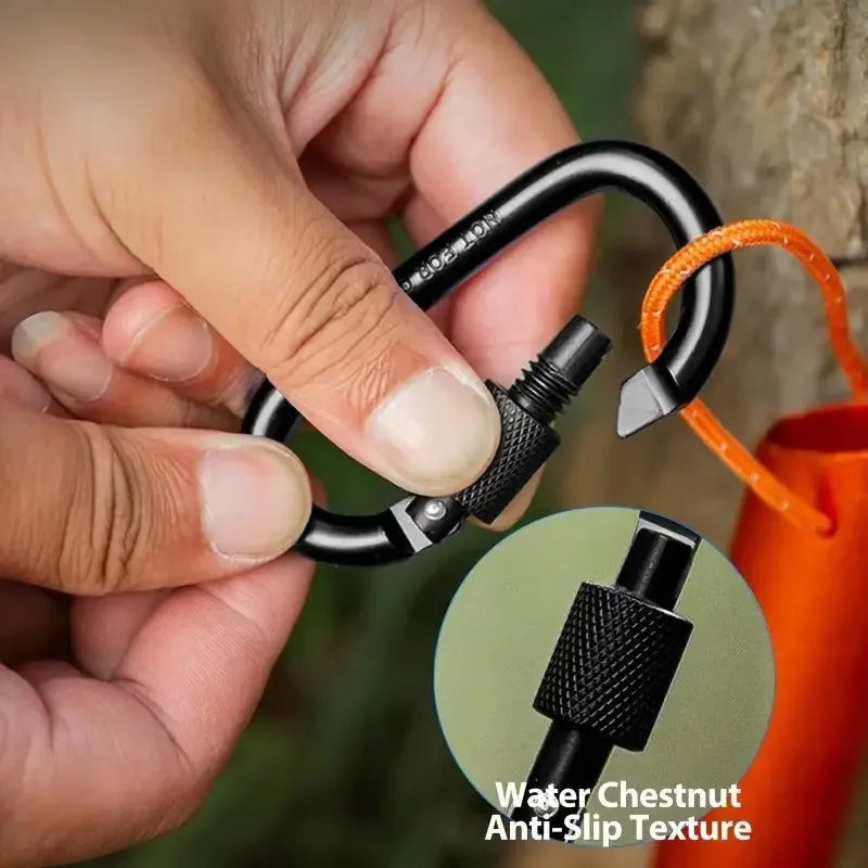 1/5pcs Carabiners, Made of Sturdy Metal, Featuring a Stylish Design And Adjustable Features, Perfect for Outdoor Activities