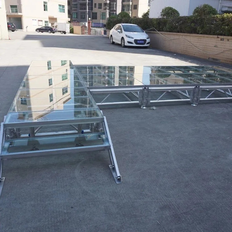 Pool Stage Height Adjustment Outdoor Performance Aluminum Alloy