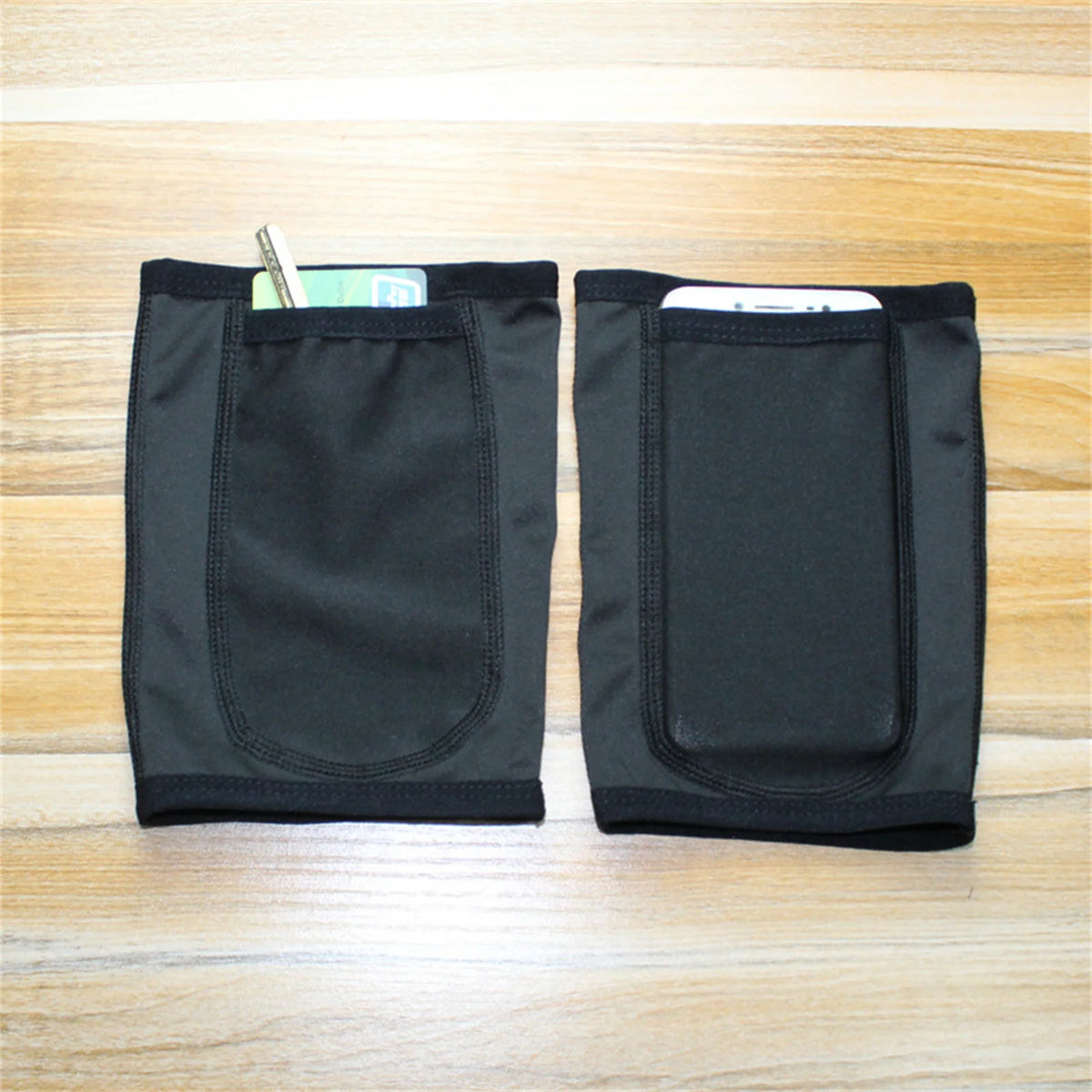 Women's Arm Sleeves For Sweat-Absorbent & Slimming Mobile phone arm bag During Yoga, Running, Workout