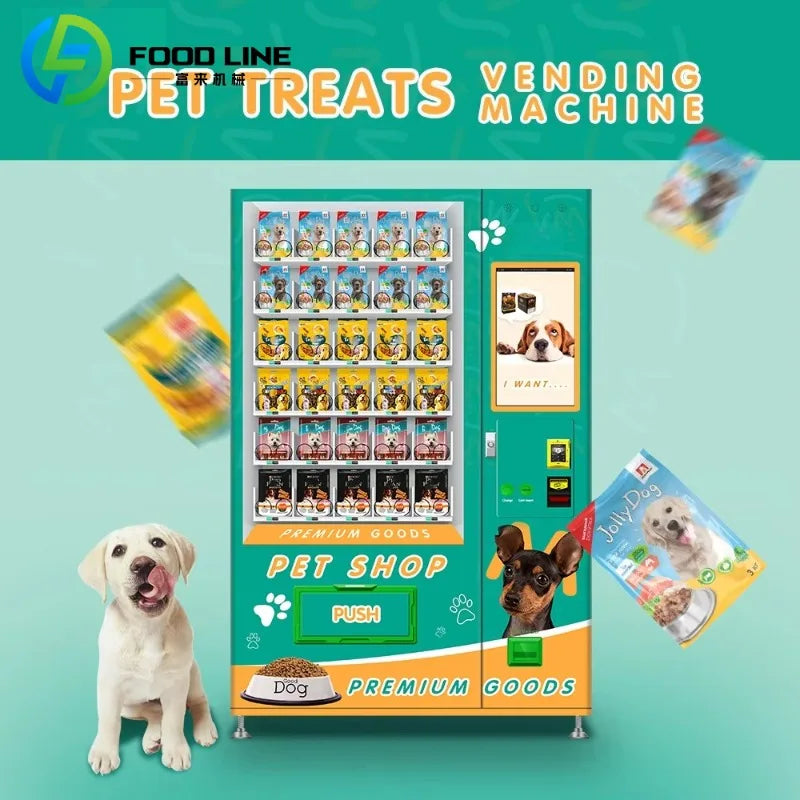 Customized Pet food bank vending machines are very popular in the United States