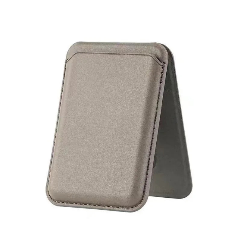 3 in 1 MagSafe Magnetic Leather Card Holder Foldable Phone Stand Wallet Case For iPhone 17 16 15 14 13 12 Pro Max Card Pocket