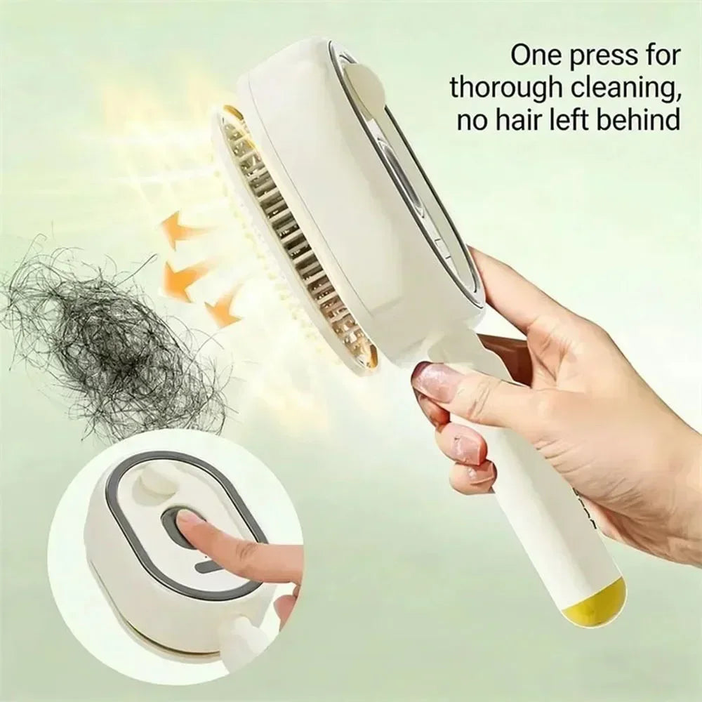 Electric Steam Brush with Water Spray Wet Electrics Hairbrush USB-C Charging for Detangling Smoothing Styling & Frizz Control