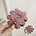 Elegant Solid Pumpkin Shape Plastic Hair Claw For Women Back Head Headband Hair Claw Clip Hairpin Fashion Hair Accessories