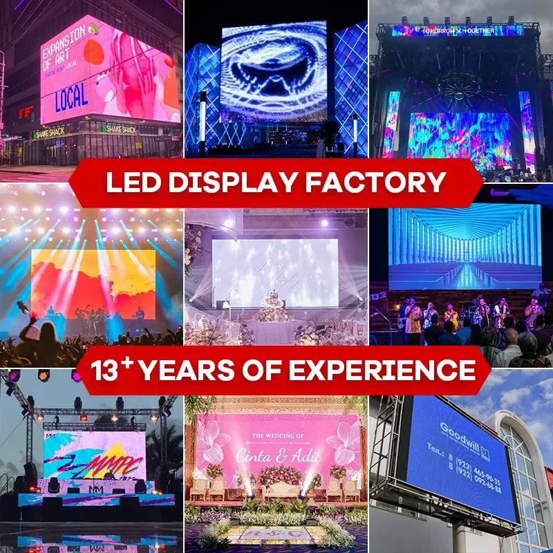 Outdoor P3.91 Full Color LED Display Screen Large  P3.91 500mm 1000mm LED Module Display LED Screen Display Panel