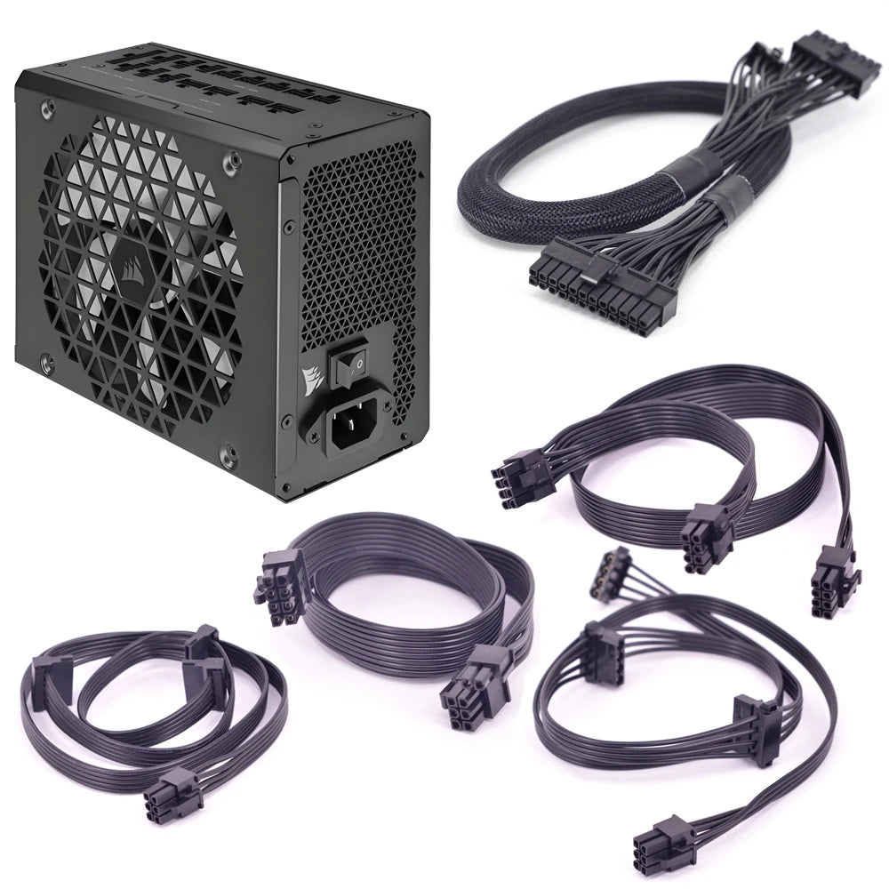 For CORSAIR RMi Series RM1000i RM850i RM750i RM650i Output cables PCIe 8Pin 6+2Pin IDE SATA CPU 4+4Pin ATX 24Pin PSU