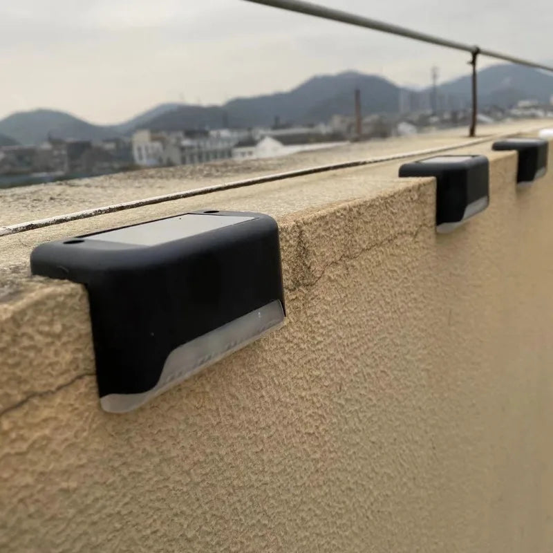 Outdoor Solar LED Lights Railings Stairs Waterproof Fence Step Villa Landscape Lights for Courtyard Decoration