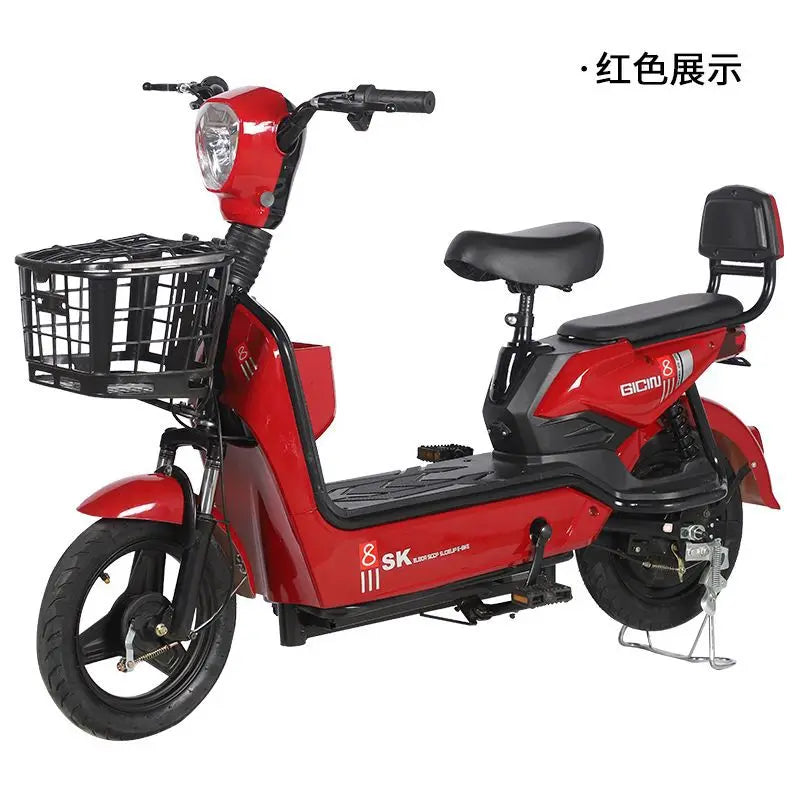 48V two wheel electric scooter adult daily commuter battery powered e bike