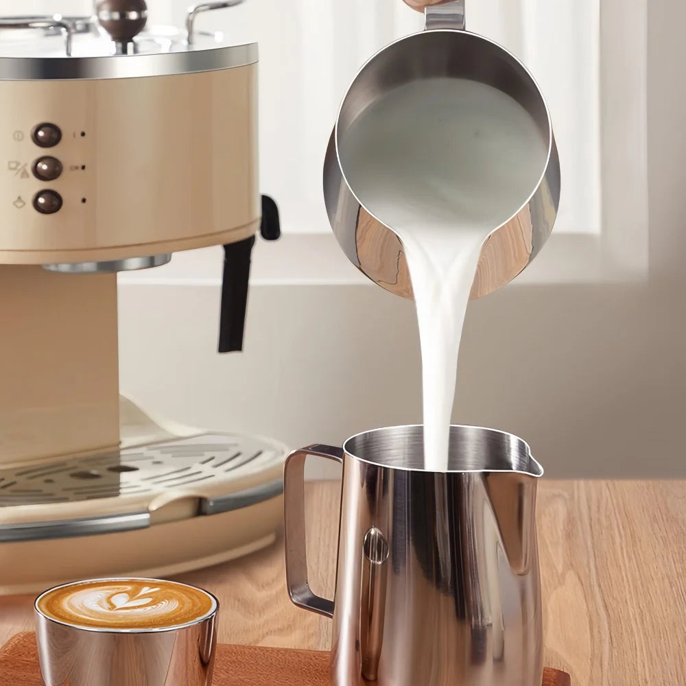 304 Stainless Steel Coffee Milk Frother Jug With Scale Cafe Barista Professional Steam Espresso Coffee Latte Art Kitchen Tools