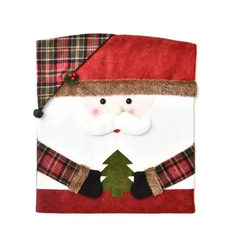 Christmas Chair Decoration Set Home Christmas Decoration Cartoon Chair Set Christmas Decoration Supplies christmas chair cover