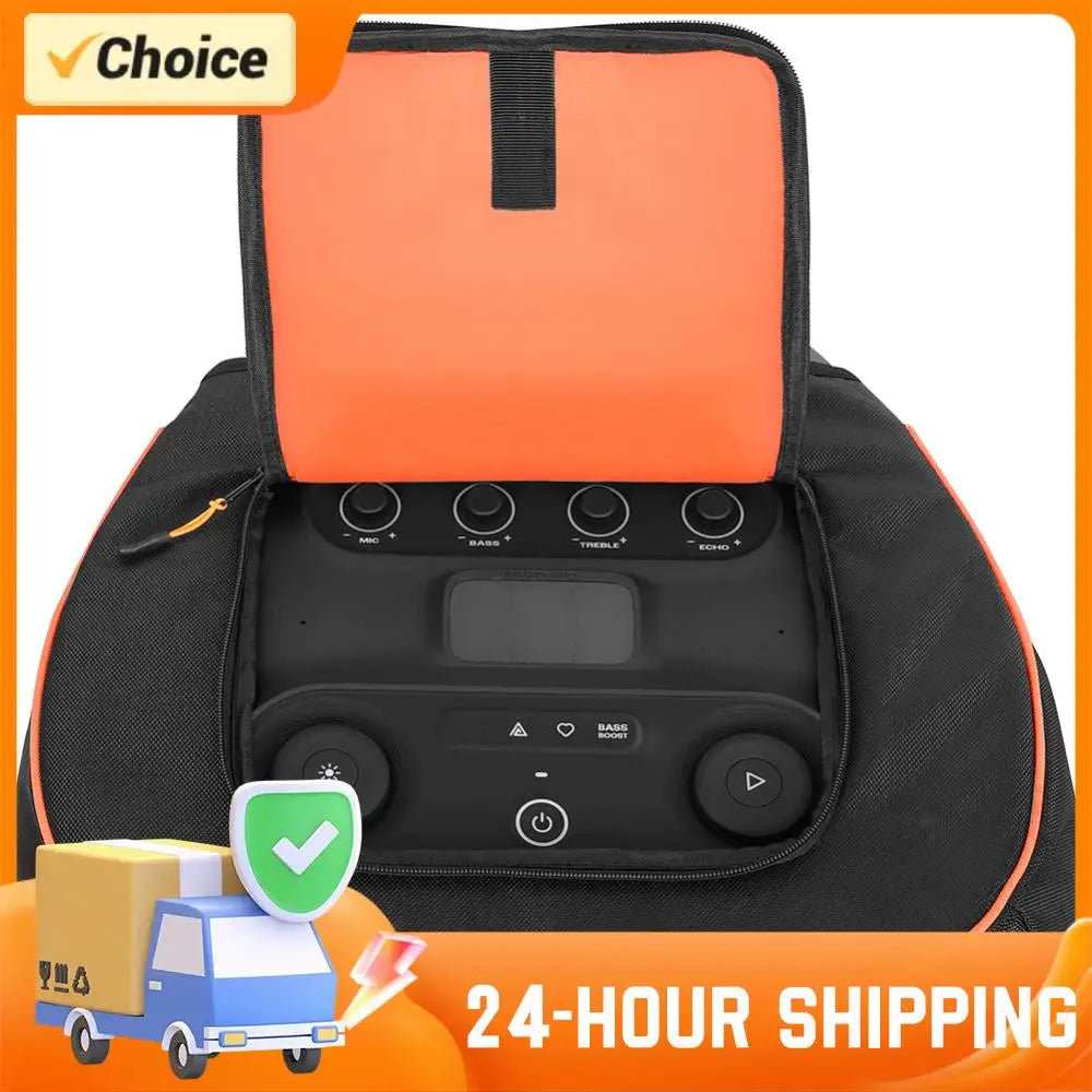 Multifunction Waterproof Speaker Cover for JBL Partybox Ultimate Speaker w/ Storage Pocket Large Capacity Dustproof Protect Bag