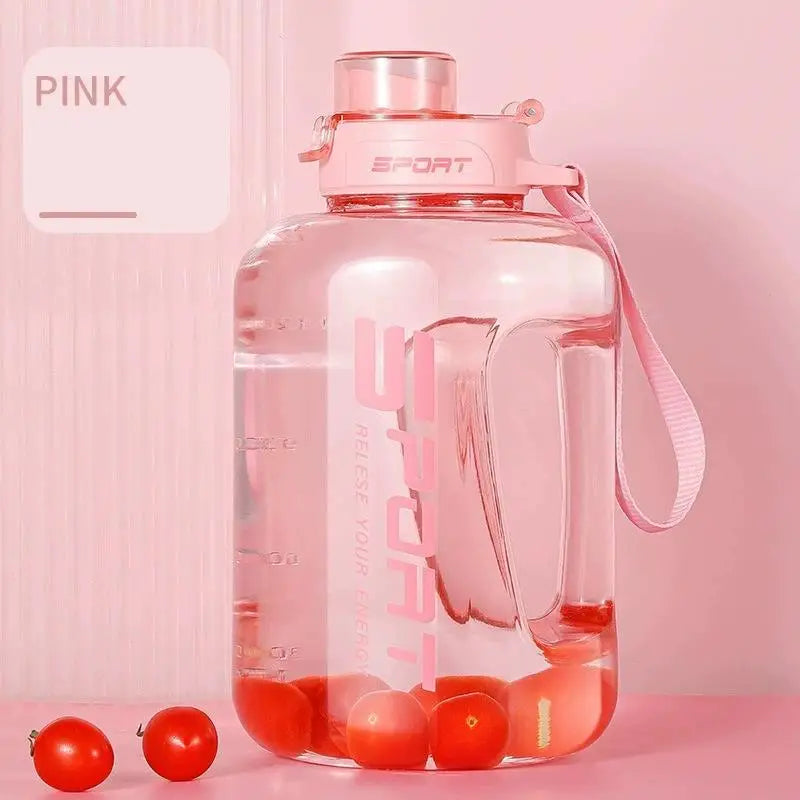 2.5l Large Capacity Sports Water Bottle Big Belly Cup Bucket Space Portable New Student Sports Plastic Water Ton Cup Ton Bo U2o9