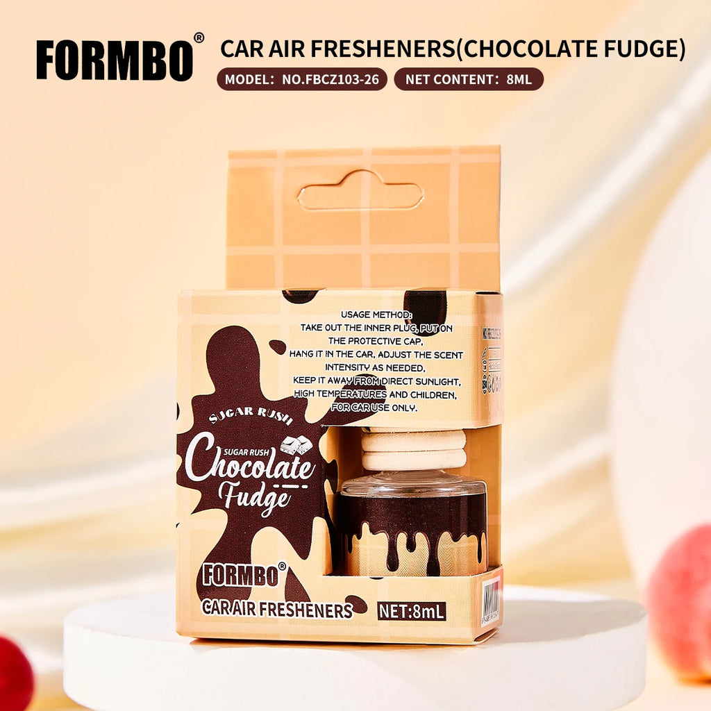 Car Air Freshener Hanging Perfume Bottle Cookies & Cream Cherry Luxe Dreamy Treats Scent Auto Rearview Mirror Pendant Deodorant