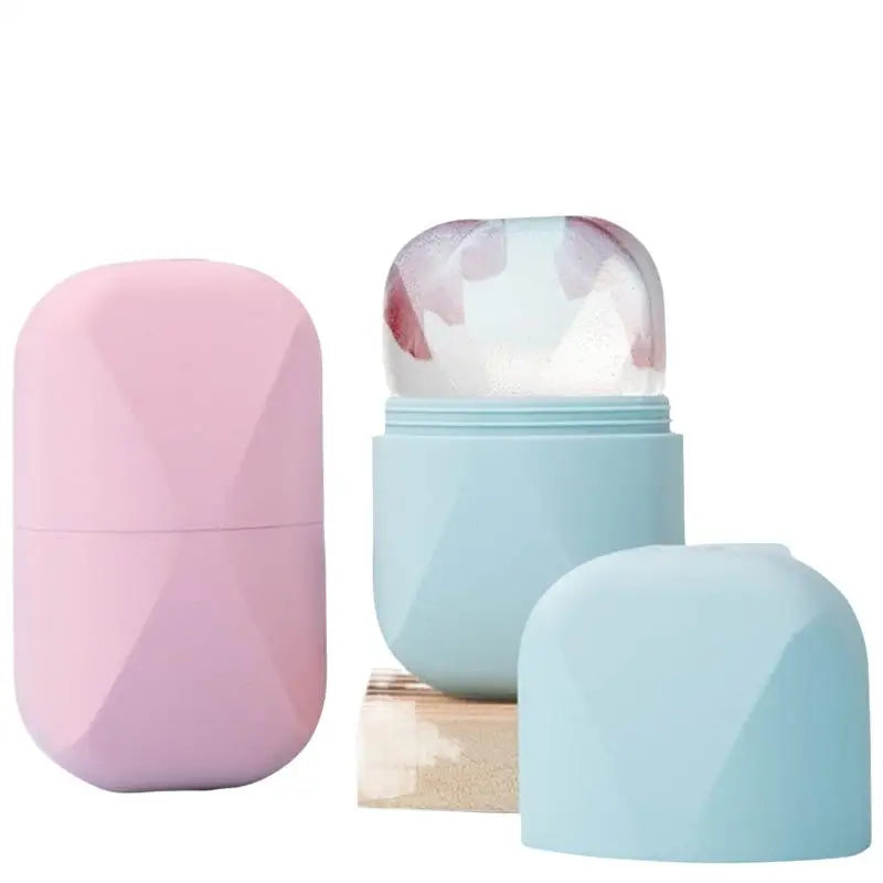 Face Lifting Facial Massager  Portable Silicone Ice Roller For Face Beauty Skin Care Tools Reusable  Trays Eyes And Neck