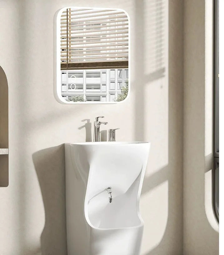 Ceramic floor-to-ceiling sink wash basin Ceramic independent base sink