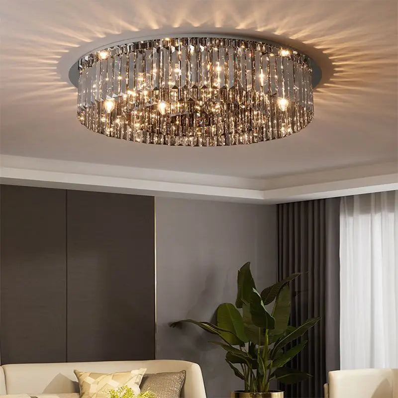Modern Crystal for Dining Room Led E14 BULBS K9 Crystals Lighting Lamp Living Room Ceiling Light