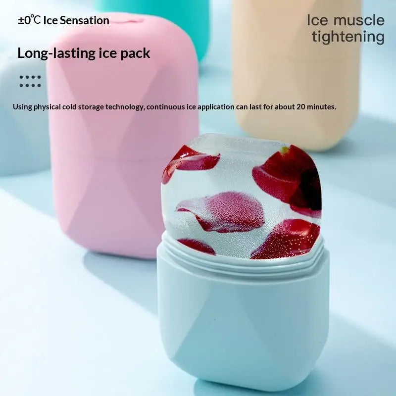 Face Lifting Facial Massager  Portable Silicone Ice Roller For Face Beauty Skin Care Tools Reusable  Trays Eyes And Neck