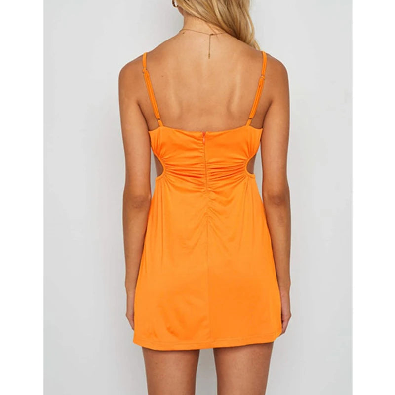 New Women Party Lace Flower Backless Mini Dress Summer Sexy Sling Spaghetti straps Deep V Neck Wedding Club Vestidos