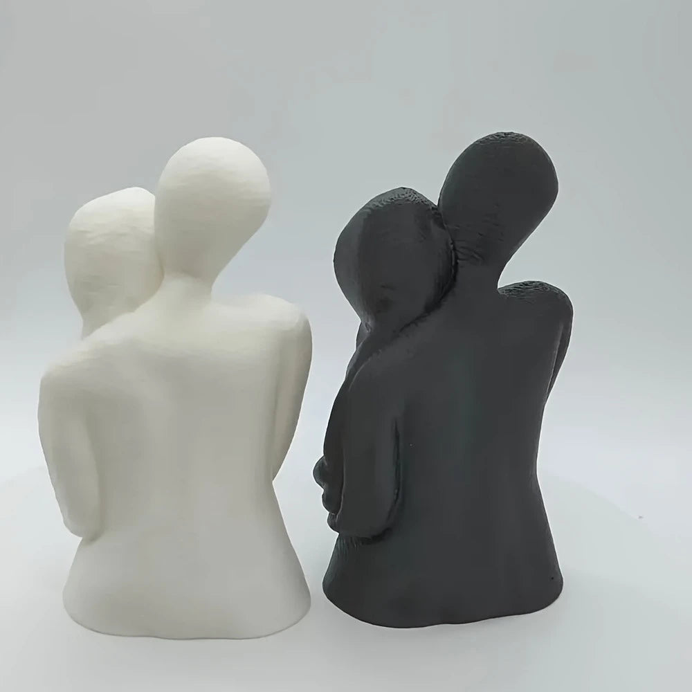 3D Printing Embracing Couple Decoration Ornaments, Modern Love Embracing Statues, Modern Love Art Statues, Perfect Gifts