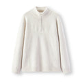 Semir Knitted Sweater Men Winter Half-Open Placket High Collar Wool Blend 2025 New Basic Pullover Men's Clothing