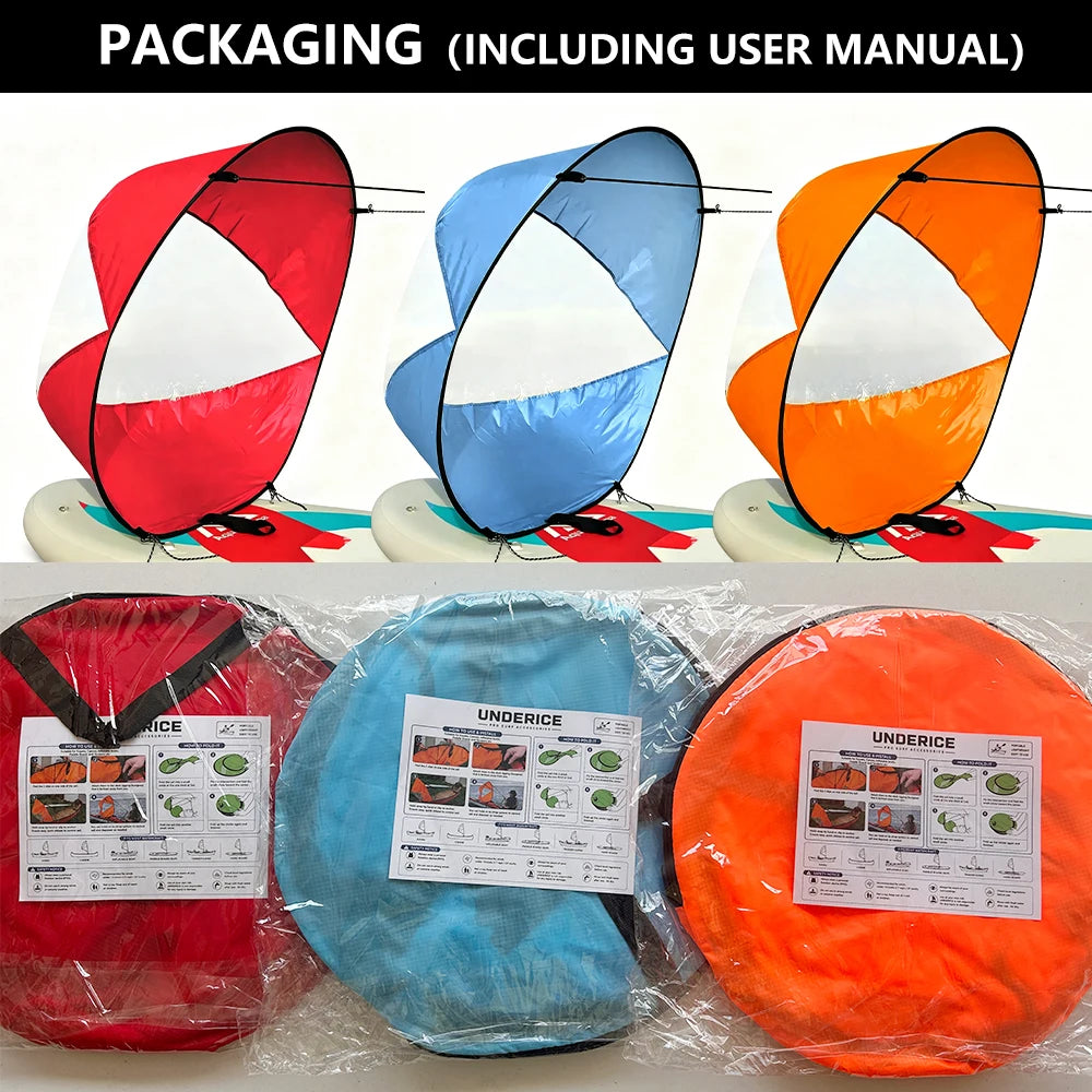SUP Board Surf Wind Sail SUP Accessories 42Inch Kayak Paddle Foldable 5 Colors Surfboard Surf Water Sports Boat Accessories