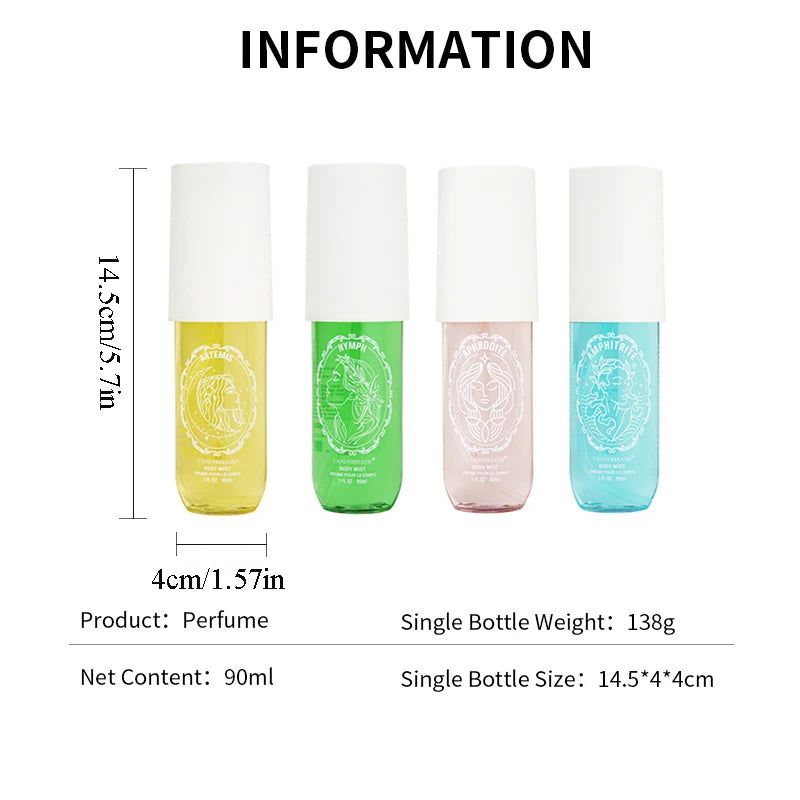 Multi Scented Spray Long-lasting Fragrance Alcohol-free Essential Oil Aromatic Odor Removal Birthday Gifts Air Freshener Perfume