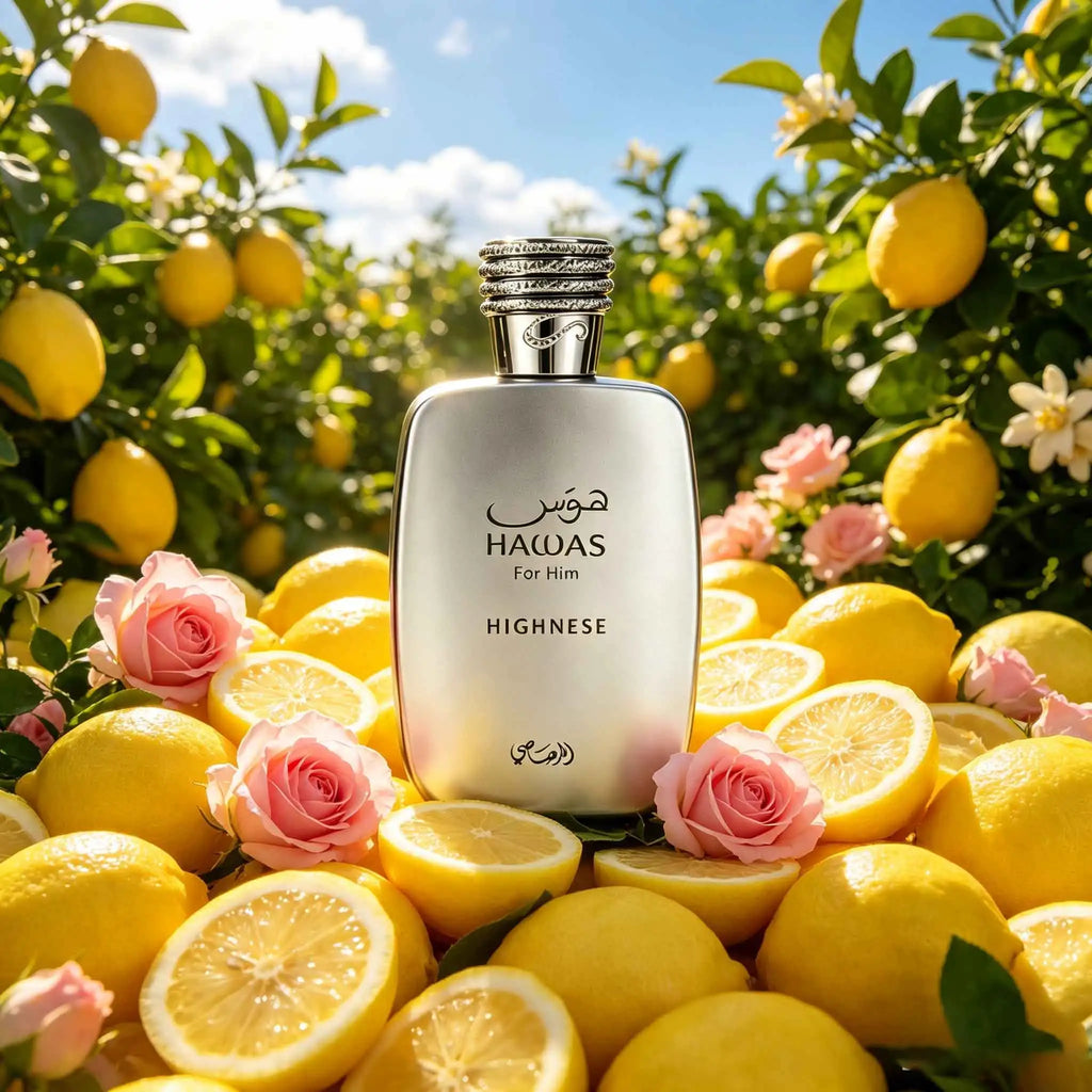 HAWAB HIGHNESS Eau de Toilette | Sweet Sour Citrus Gentle Woody Scent,Pure soothing Lemon Top Notes Transition To Cozy Woody Dry Down. Ldeal For Dates, Brings Refreshing Youthful Vibe To Win Hearts Easily.