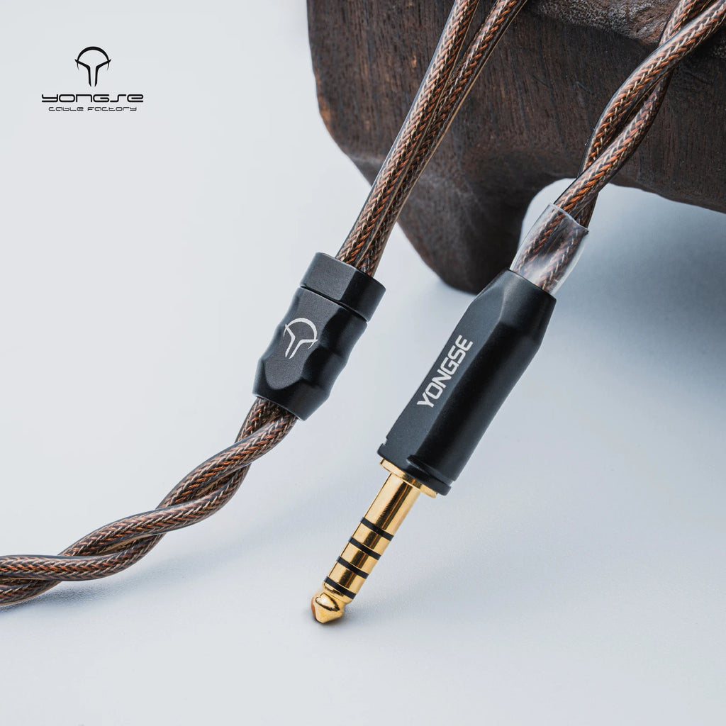 YONGSE Mech-X Cable Silver-plated Single Crystal Copper + Graphene Shielding Earphone Cable