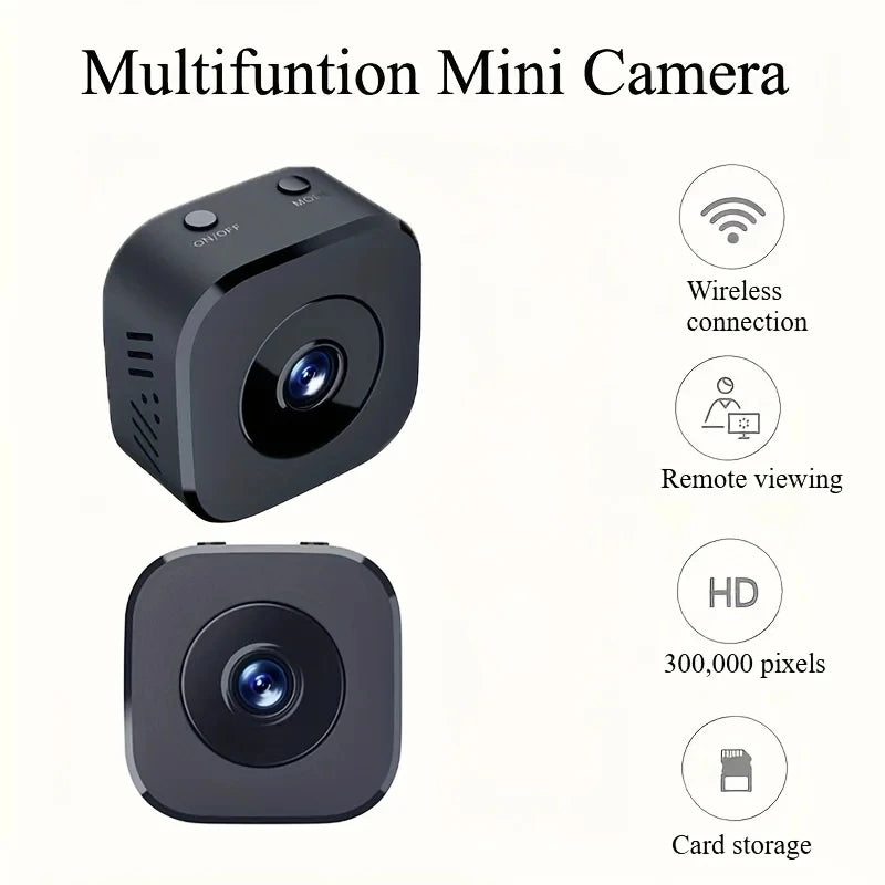 Mini Security Camera WiFi Surveillance 4K FullHD With 2 Way Audio Motion Detection Infrared Night Vision Security Cam