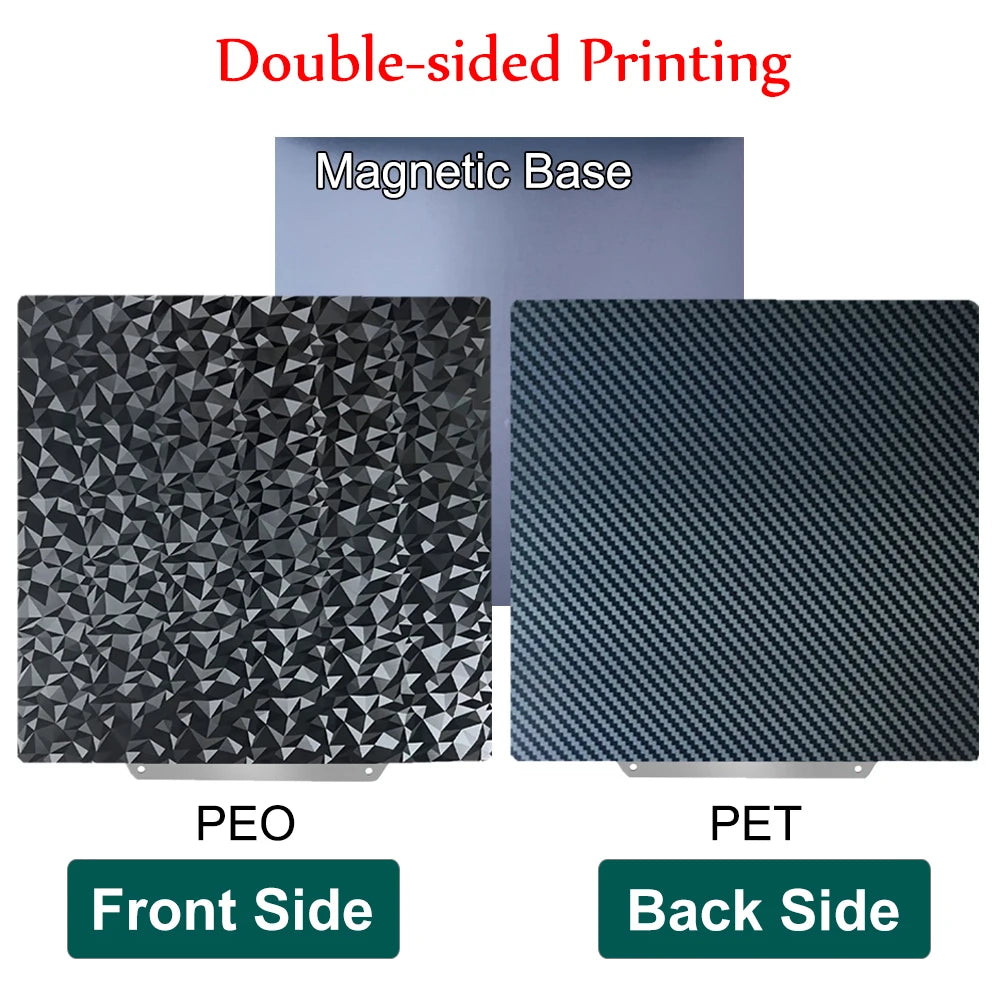 230x230mm for Artillery Gneius, Genius Pro, Hornet PEI Plate Heat Bed Accessories Flexible PEI Sheet for Anycubic Kobra 2