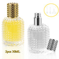 2pcs Perfume Bottle Spray Empty Perfume Atomizer Refillable with 3 Accessories Leak-proof Fine Mist Travel Bottle(30ml/50ml)