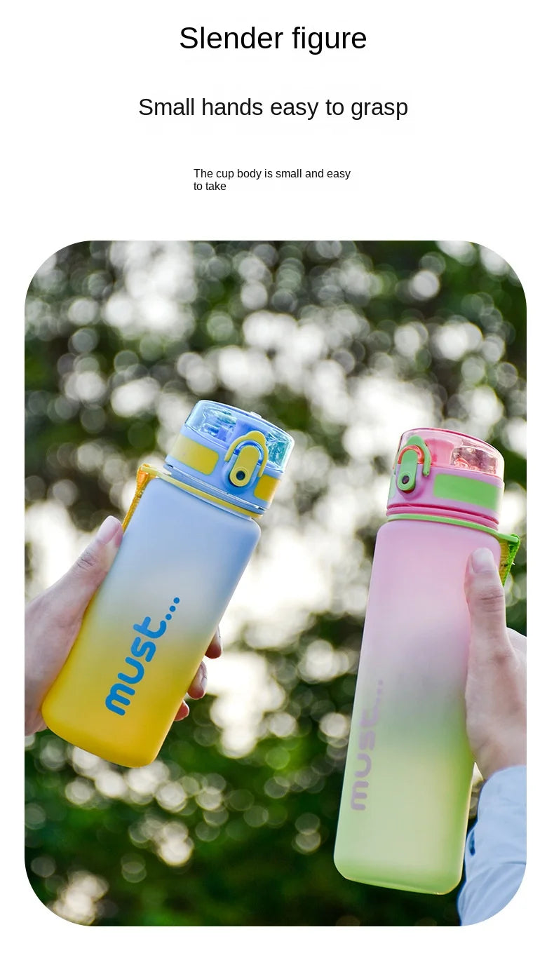 500ml 650ml Sports Water Bottle BPA Free High Capacity Plastic Fitness Portable Durable Camping Hiking Outdoor Sports Bottle