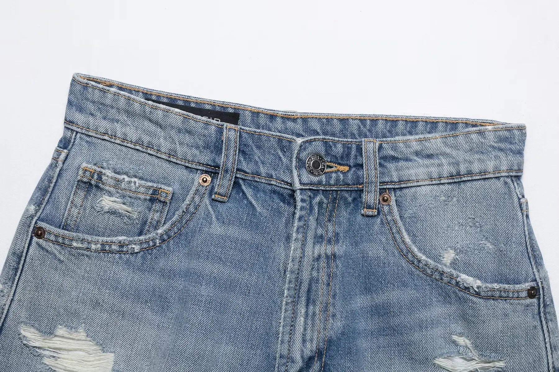 HH Women's High Waisted Denim Shorts Summer Ripped Jean Shorts Frayed Hem A-Line Casual Beach Party Hot Pants Streetwear