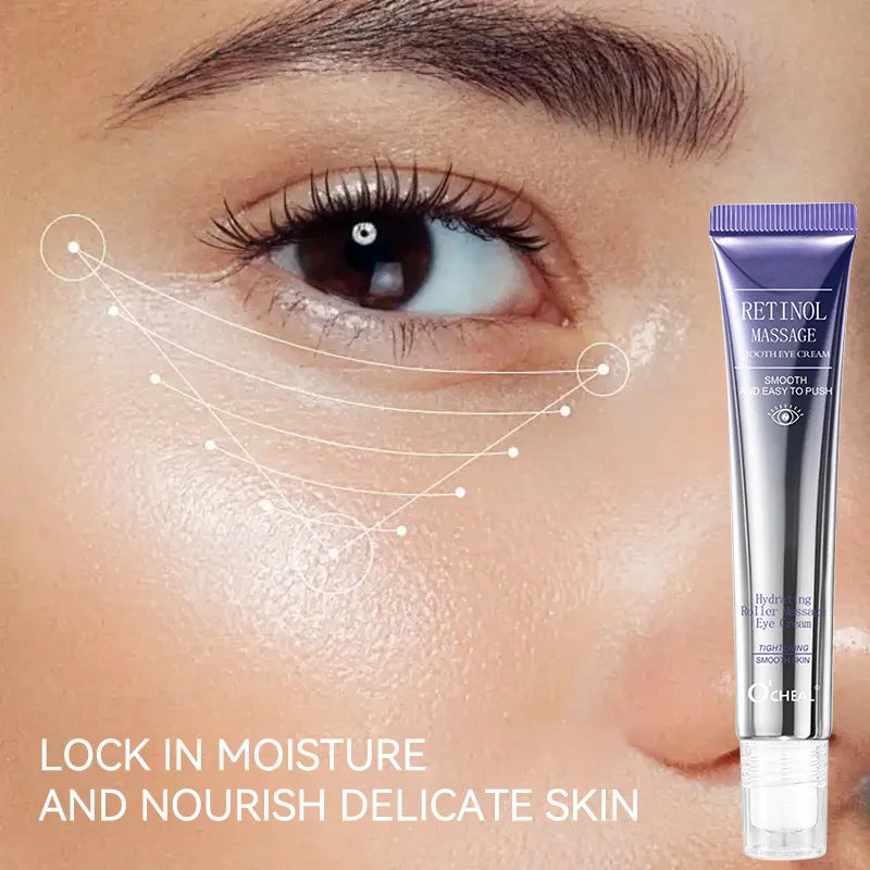 Ocheal Rolling Ball Eye Cream, Rolling Ball Massage Eye Cream, Moisturizing and Nourishing Eye Essence, Reduces Eye Wrinkles and Bags, Suitable for Both Men and Women, a Must-Have for Autumn and Winter.
