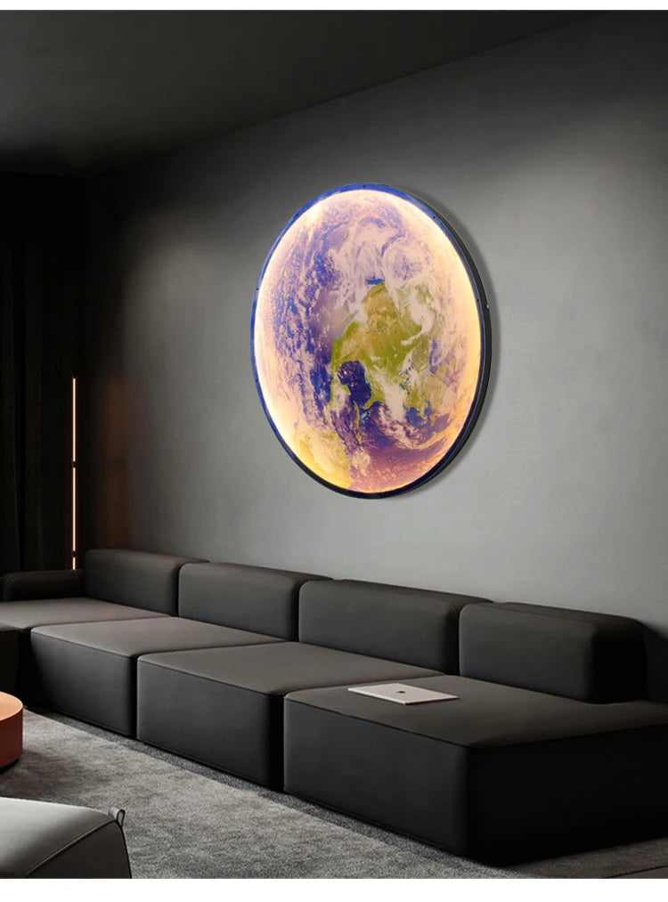 Modern LED Wall Lamp Moon Indoor Lighting For Bedroom Living Hall Room HOME Decoration Fixture Lights