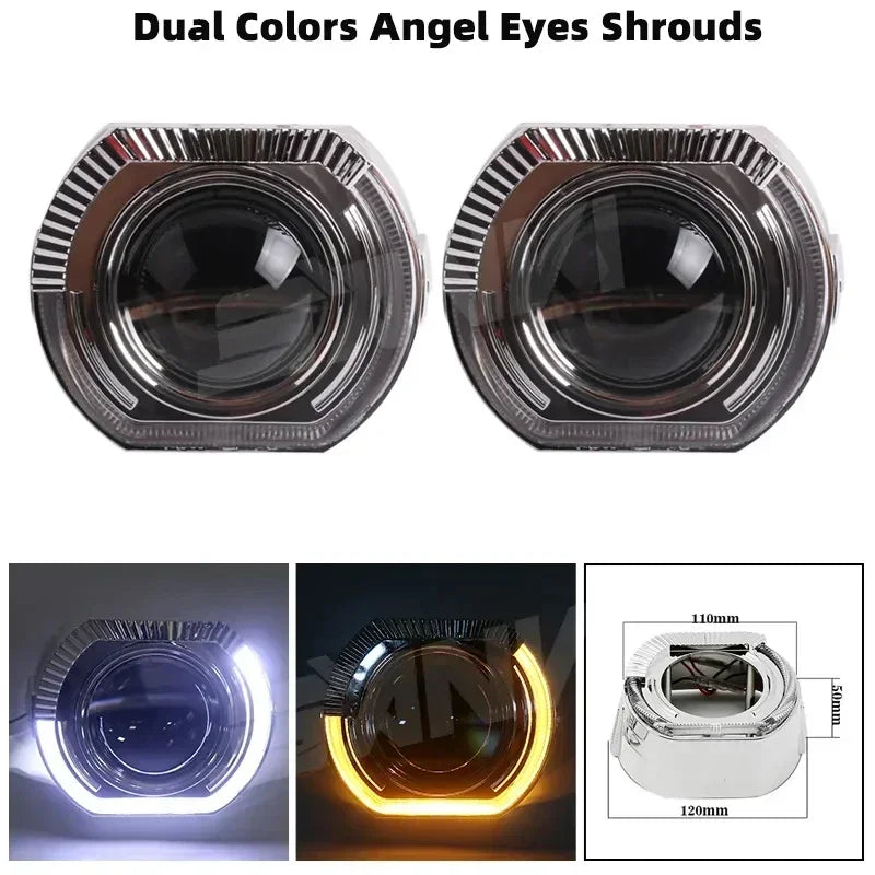 SANVI 2025 New Bi Led Hyperboloid Projector Lens 100W 2.5 Inch Car Lights H7 H4 LED H1 9005 9006 Headlight Auto Accessory