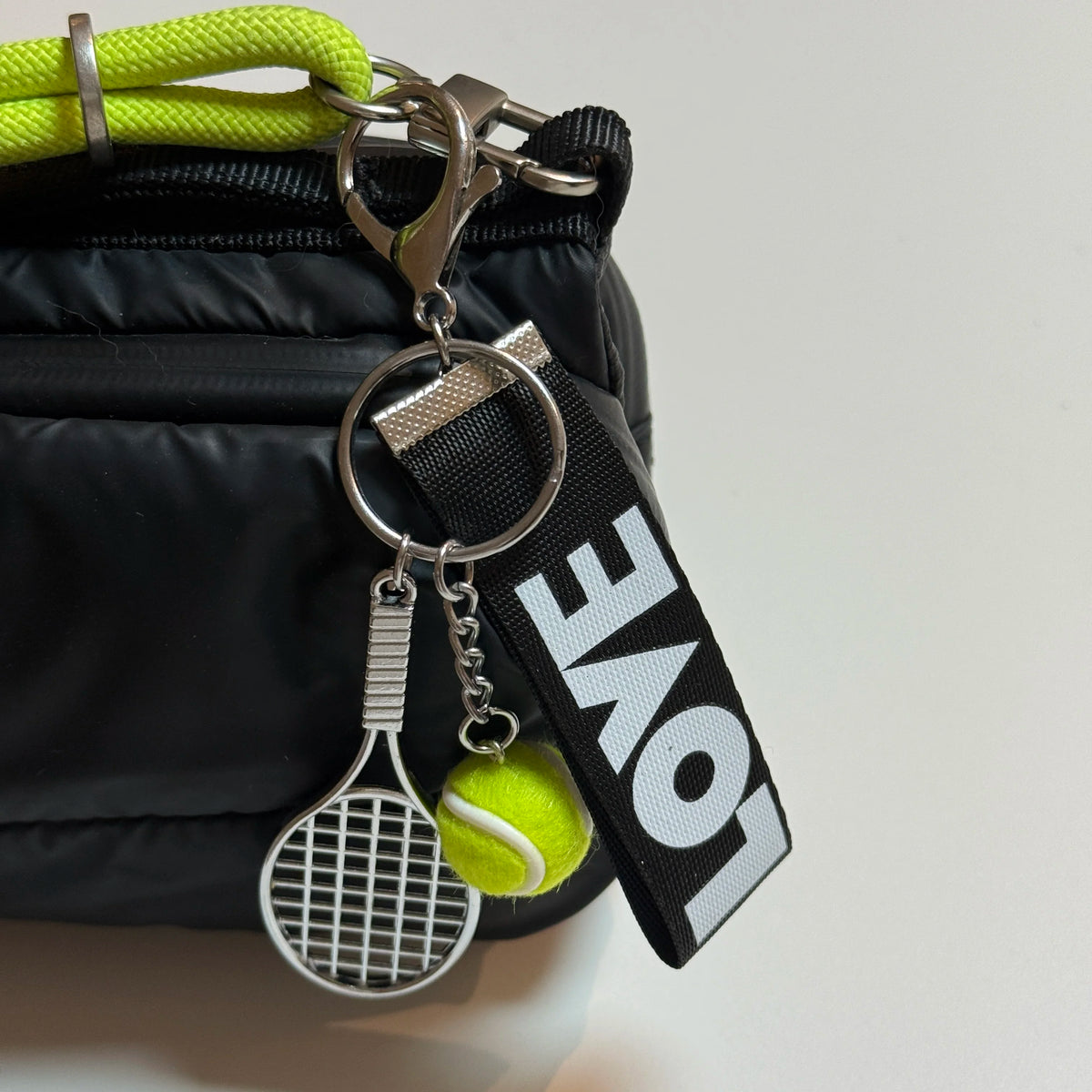 Sports Style Letter Tennis Bag Pendant | Bag Charm | Backpack Ornament | Keychain