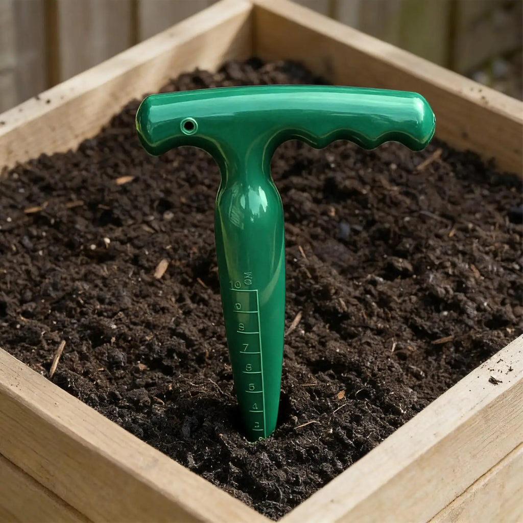 Ergonomic Dibbler Gardening Tool Multi-Purpose Plant Hole Digger For Cucumbers Tomatoes, Transplanting Potting Garden Yard