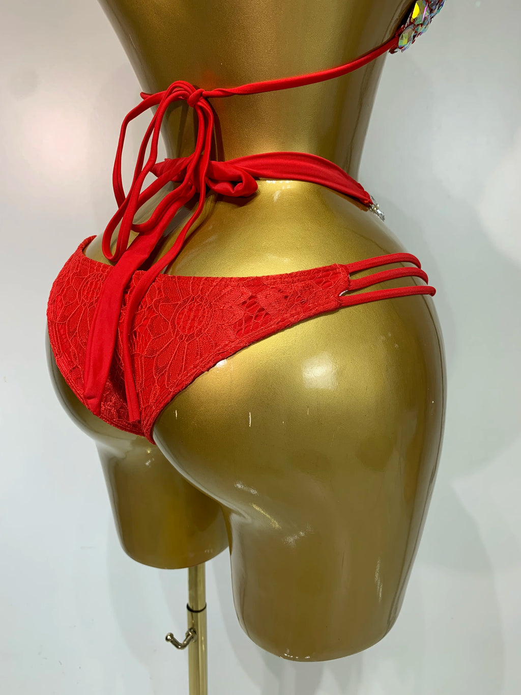 Newest Crystal Bikini Swimwear Fashion Bar Bikini Blingbling Swimwear Bikini Popular Bathingsuit Bikini Nightclub Stage Outfit
