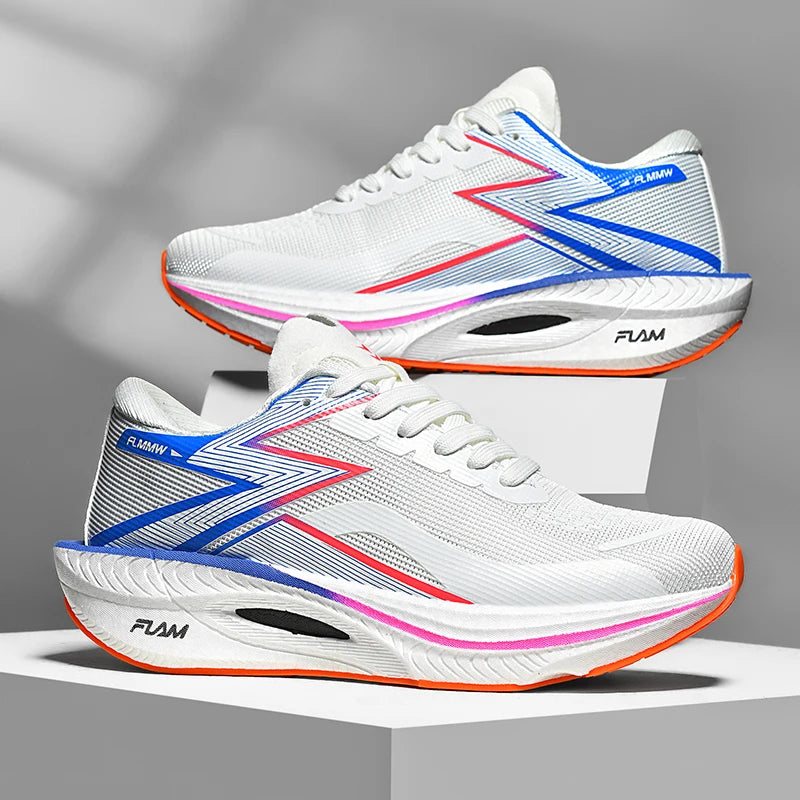 Running Shoes Carbon Board Speciality Marathon Men Sports Breathable Lightweight Women's Comfortable Athletic Nonskid Sneakers